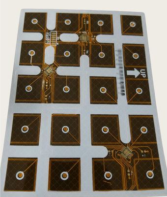 Buon prezzo Pcb flessibile a doppio lato 1OZ EING Giallo coverlay e bianco soldermask FPC in linea